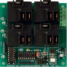 RS-232 Relay Controller with 4 On-Board High-Power Relays